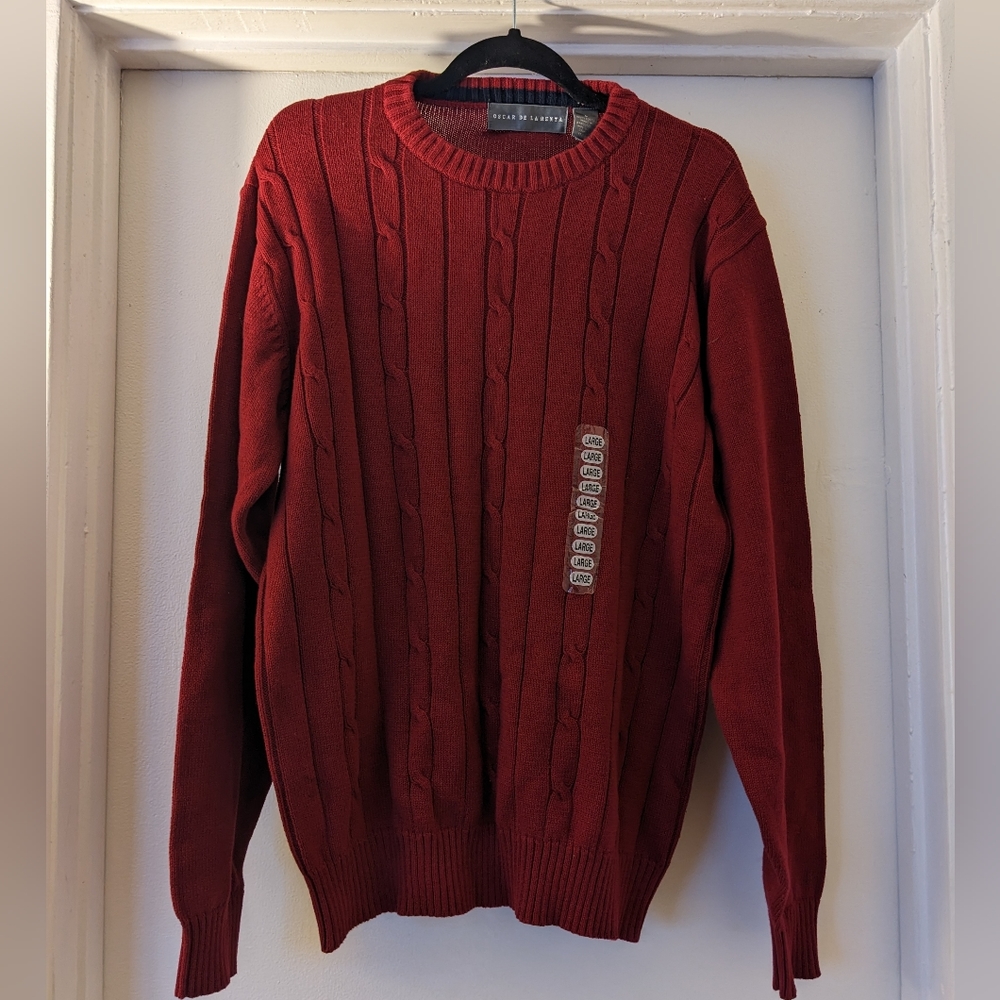 Oscar De La Renta Men's Sweater, Size Large